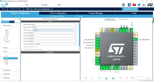 使用STM32CubeMX與Keil uVision5實現按鍵配置 計算機軟硬件開發與應用